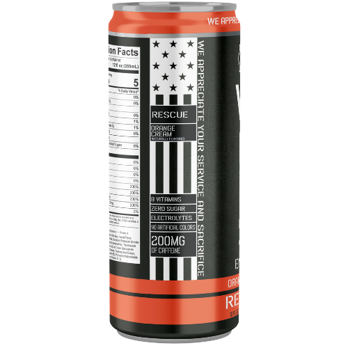 Rescue - Orange Cream Energy Drink (12-pack)