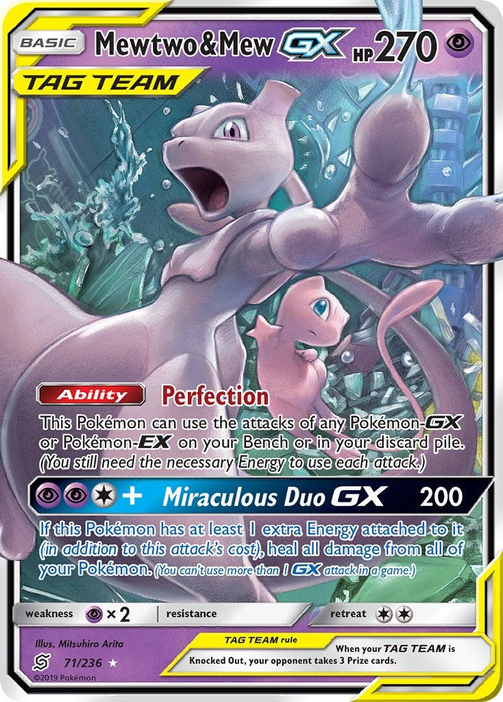 pokemon mew 2 card Mewtwo & Mew GX [SM11