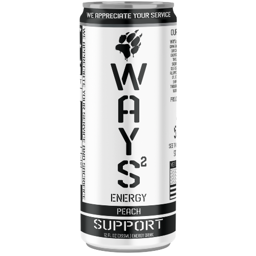 Support - Peach Energy Drink (12-pack)
