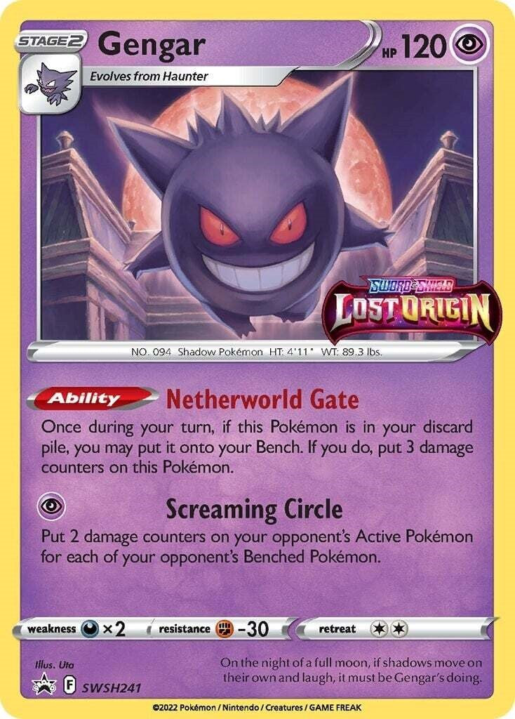 gengar pokemon card Gengar - SWSH241 (Prerelease) [SWSD