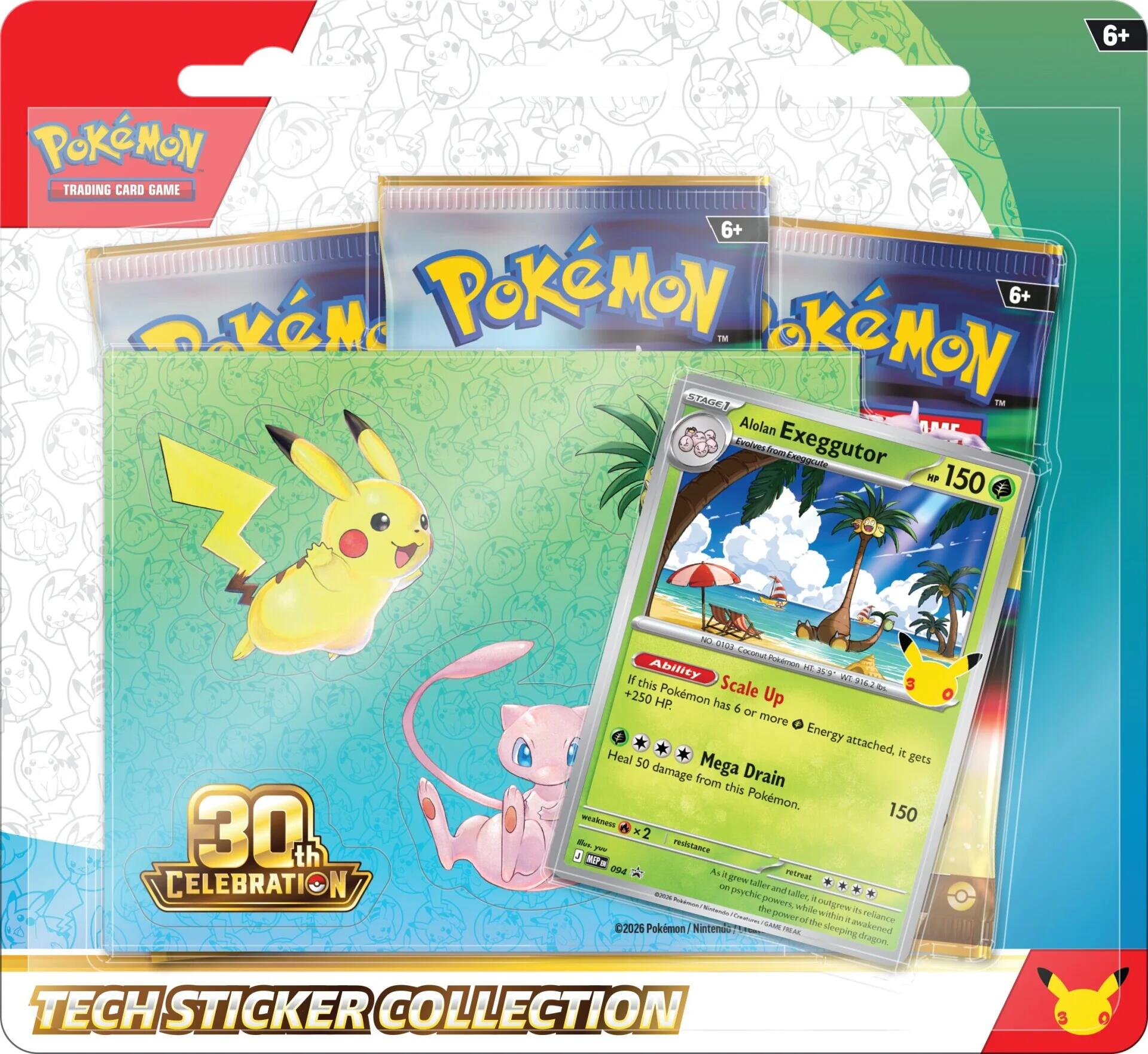 Pokémon TCG 30th Celebration Tech Sticker Collection - Alolan Exeggutor