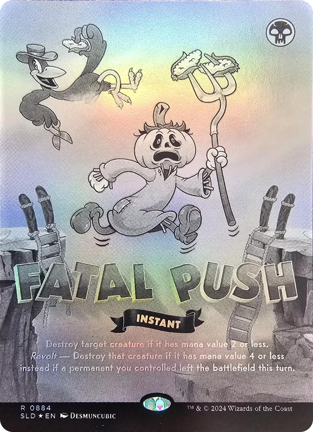 Fatal Push (0884) (Black & White Foil)