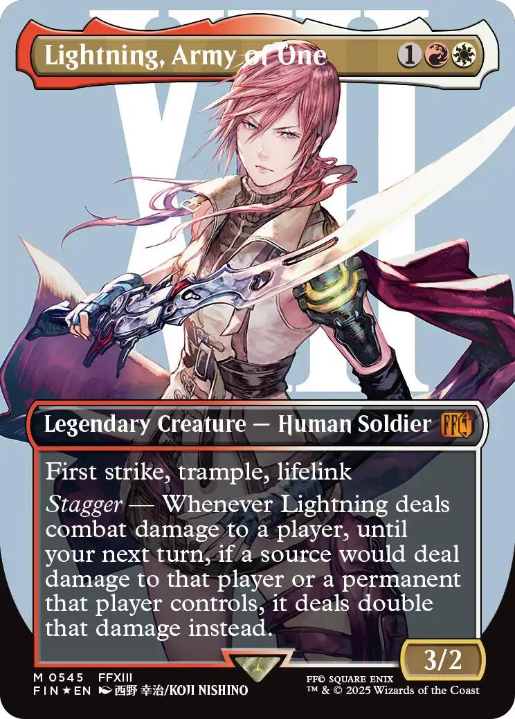 Lightning, Army of One (0545) (Borderless) (Surge Foil)