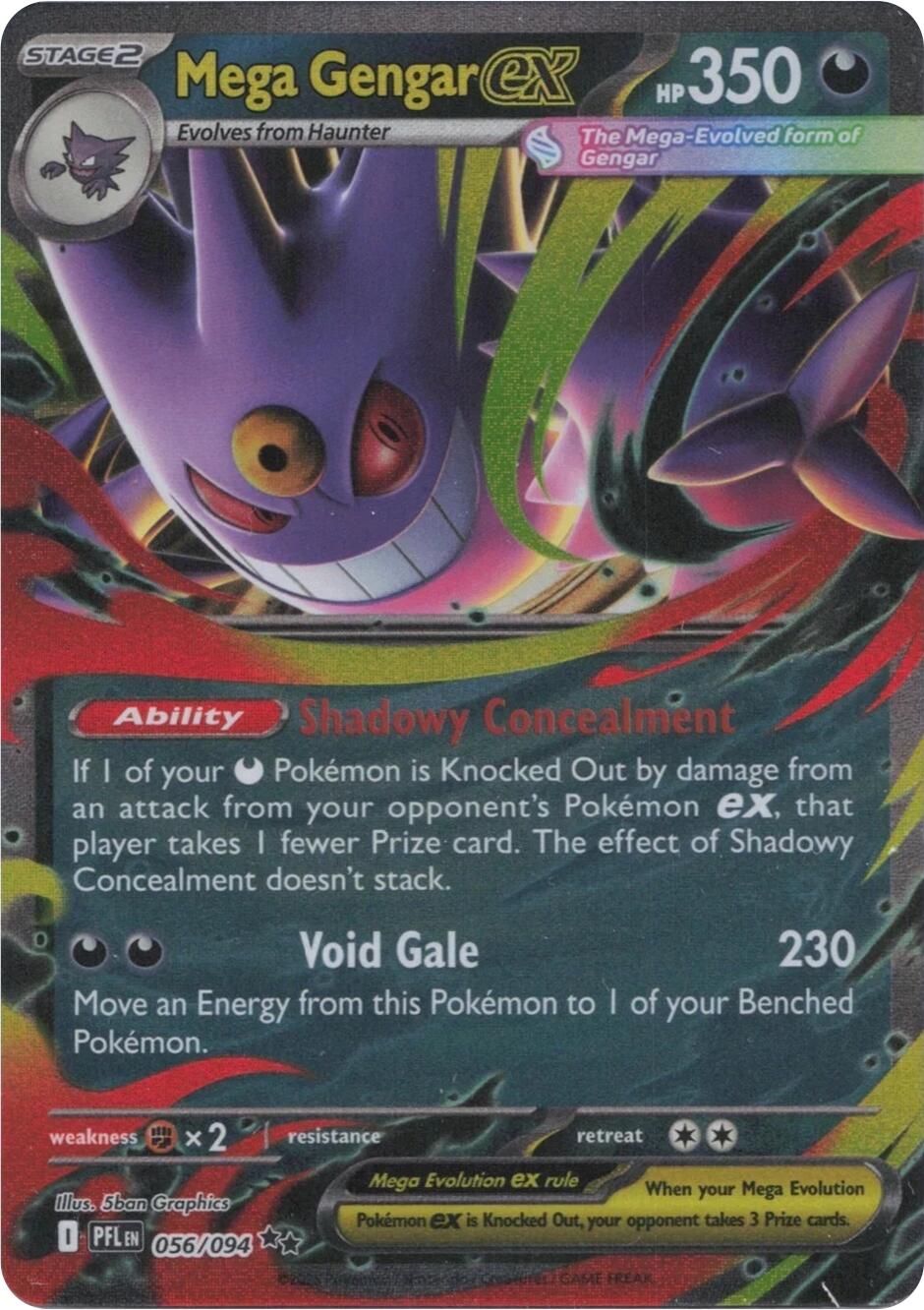 pokemon tcg gengar cards Mega Gengar ex [PFL