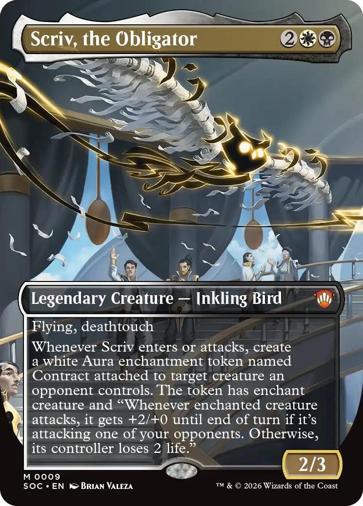 Scriv, the Obligator (Borderless)