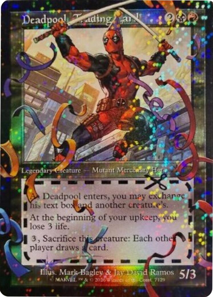Deadpool, Trading Card (7129) (Pool Party Foil) [SLD