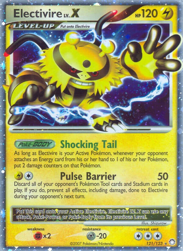pokemon electric type cards Electivire LV.X [MT