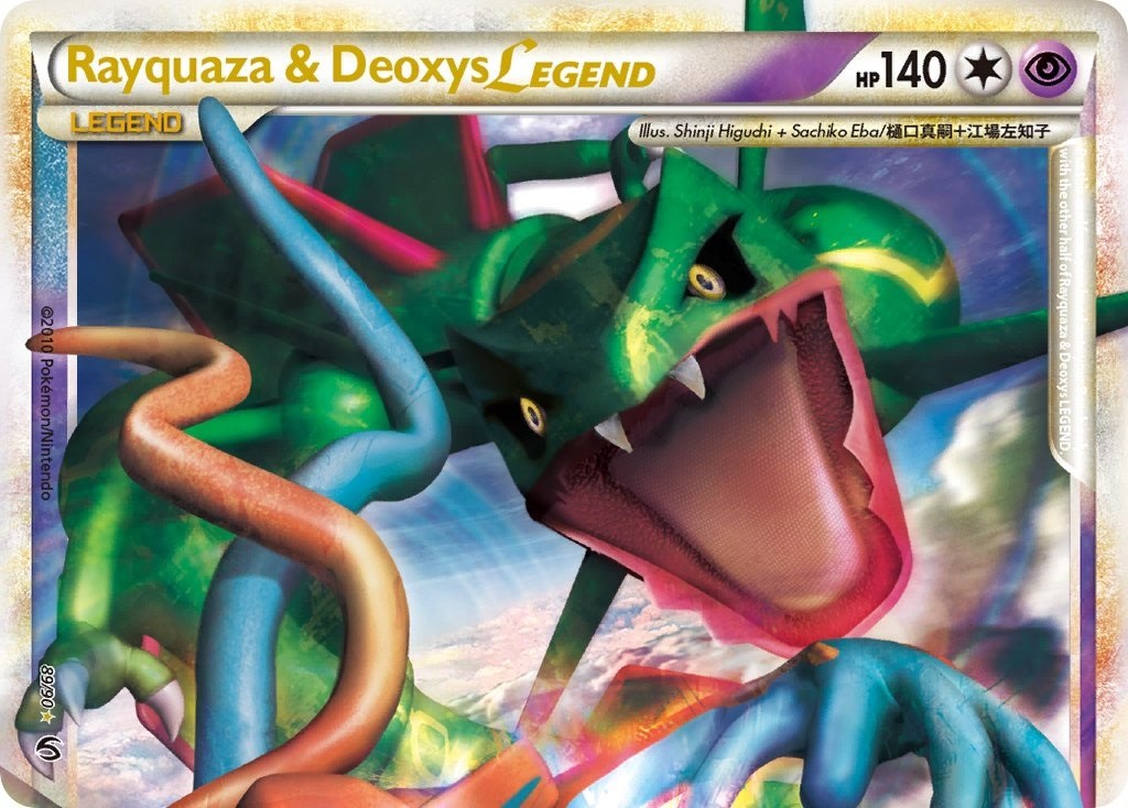 pokemon card rayquaza and deoxys legend & (Bottom) - 90/90 - Non-Holo - World Championships - Promo - 2011 World Championships Pokmon Value & Price History Colorless Ozone Buster (150) Discard all Fire Energy attached to Rayquaza Rayquaza & Deoxys Legend -