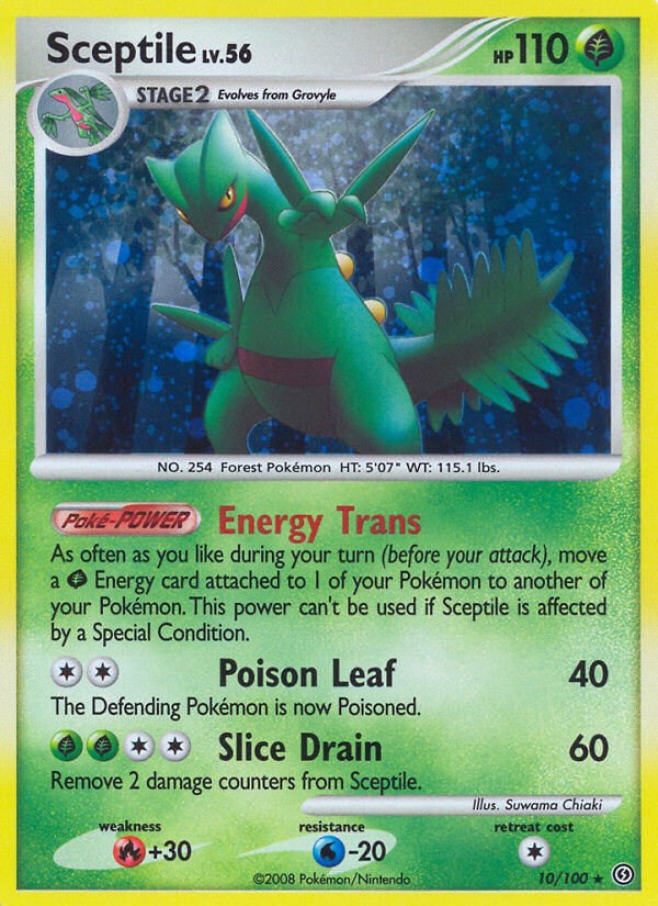 pokemon cards sf Pokemon Diamond & Pearl Stormfront Rare Sceptile #10