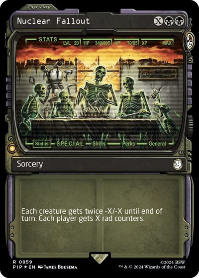 Nuclear Fallout (Showcase) (Surge Foil) (Universes Beyond: Fallout) Light Play Foil