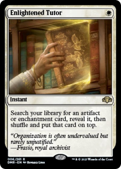 Enlightened Tutor (Dominaria Remastered) Light Play Foil