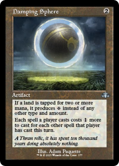 Damping Sphere (Retro Frame) (Dominaria Remastered) Light Play Foil