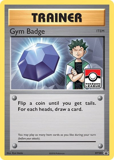 Gym Badge (Brock) (XY Promos) Light Play Holofoil