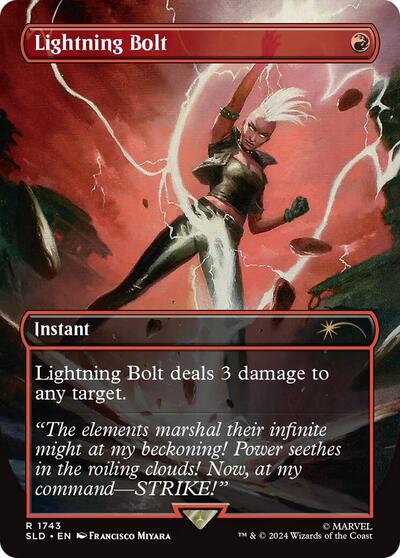 Lightning Bolt (1743) (Rainbow Foil) (Secret Lair) Near Mint Foil