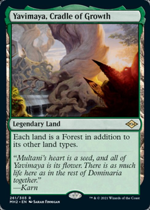 Yavimaya, Cradle of Growth (Modern Horizons 2) Light Play