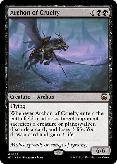 Archon of Cruelty (Commander: Modern Horizons 3) Light Play