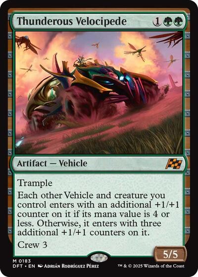 Thunderous Velocipede (Aetherdrift) Light Play Foil