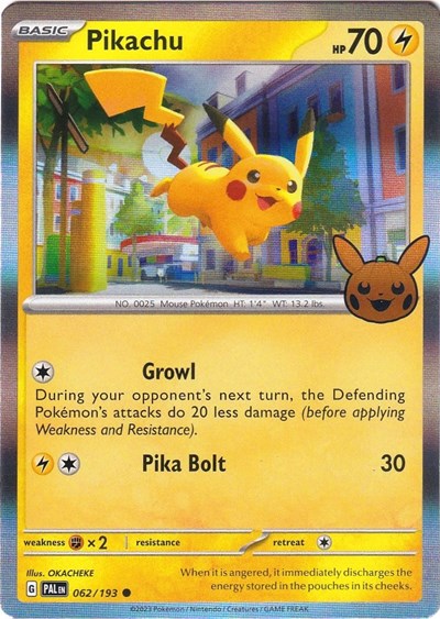 Pikachu (Trick or Trade BOOster Bundle 2023) Light Play Holofoil