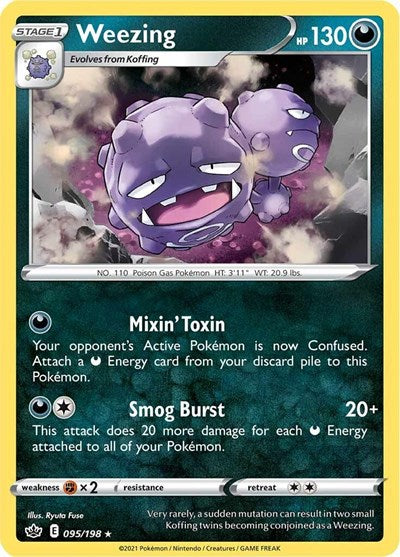 Weezing (SWSH06: Chilling Reign) Light Play Reverse Holofoil