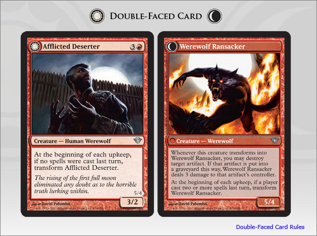 Afflicted Deserter (Werewolf Ransacker) (Dark Ascension) Light Play Foil