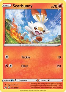 Scorbunny - 031/202 (Premium Collection) (Miscellaneous Cards & Products) Light Play Holofoil