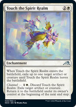 Touch the Spirit Realm (Kamigawa: Neon Dynasty) Light Play Foil