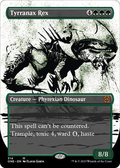 Tyrranax Rex (Showcase) (Phyrexia: All Will Be One) Light Play