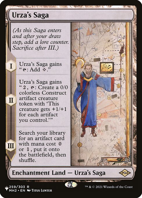 Urza's Saga (The List) Light Play