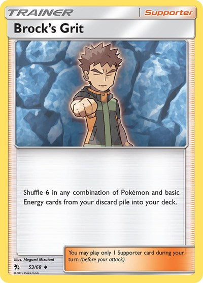 Brock's Grit (Hidden Fates) Light Play