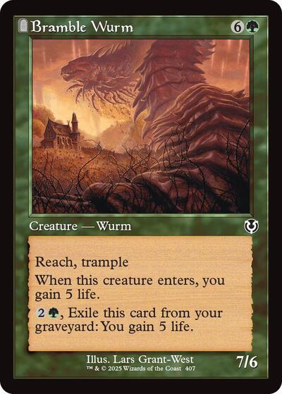 Bramble Wurm (Retro Frame) (Innistrad Remastered) Light Play Foil