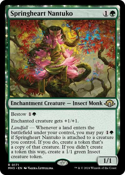 Springheart Nantuko (Modern Horizons 3) Light Play Foil