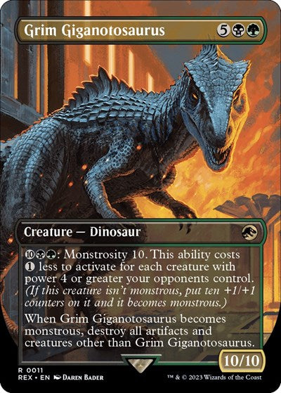 Grim Giganotosaurus (Borderless) (Universes Beyond: Jurassic World Collection) Light Play