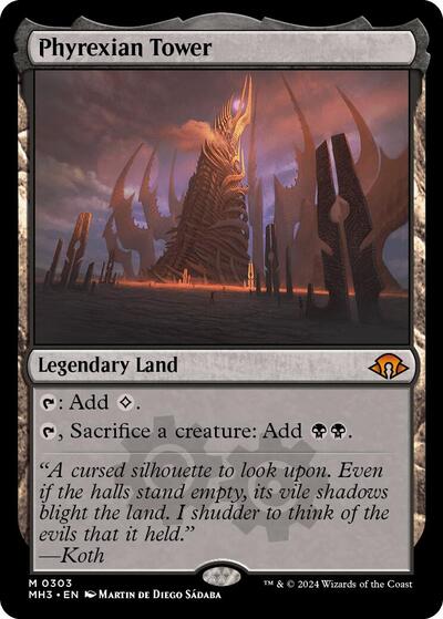 Phyrexian Tower (Modern Horizons 3) Light Play