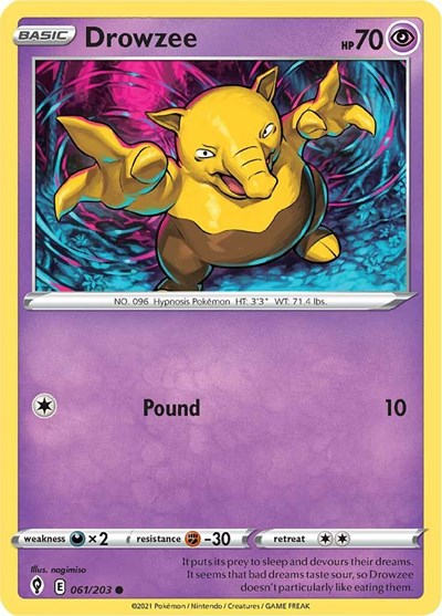 Drowzee (SWSH07: Evolving Skies) Light Play