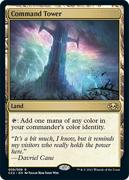 Command Tower (Commander Collection: Black) Light Play Foil