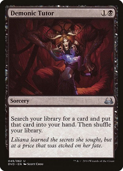 Demonic Tutor (Duel Decks: Anthology) Light Play