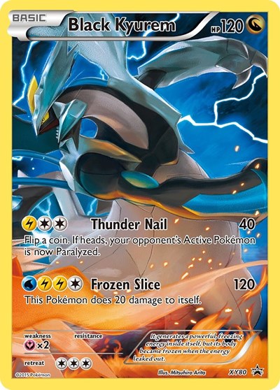 Black Kyurem - XY80 (XY Promos) Light Play Holofoil