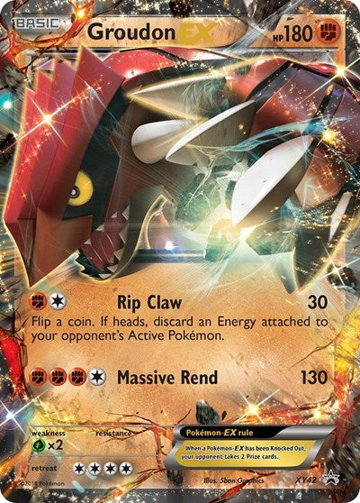 Groudon EX (XY Promos) Light Play Holofoil