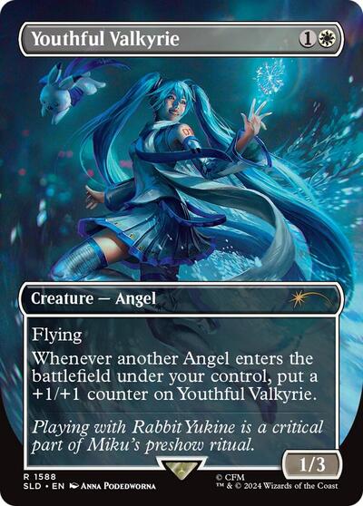 Youthful Valkyrie (Secret Lair) Light Play