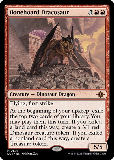 Bonehoard Dracosaur (The Lost Caverns of Ixalan) Light Play