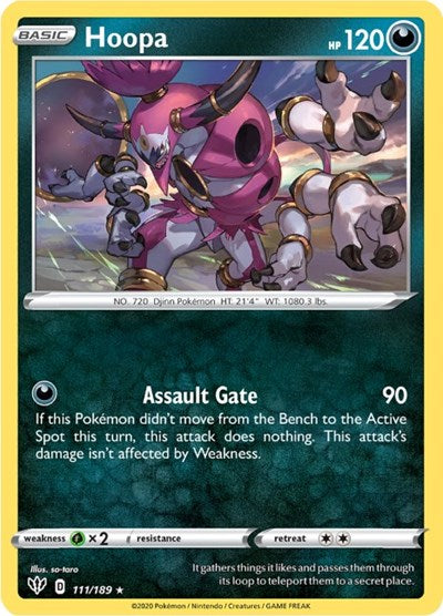 Hoopa (SWSH03: Darkness Ablaze) Light Play Holofoil