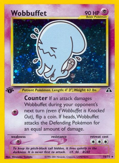 Wobbuffet (16) (Neo Discovery) Medium Play Holofoil Unlimited