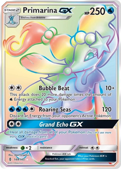 Primarina GX (Secret) (SM - Guardians Rising) Light Play Holofoil