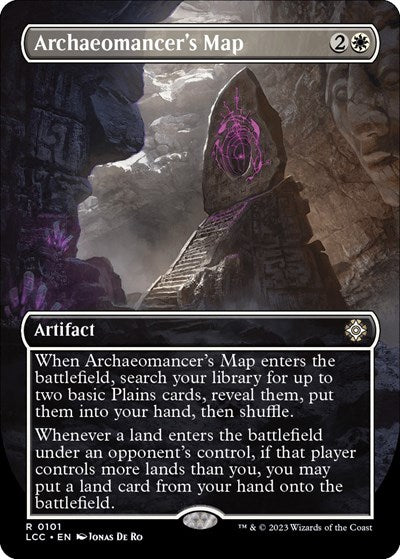 Archaeomancer's Map (Borderless) (Commander: The Lost Caverns of Ixalan) Light Play