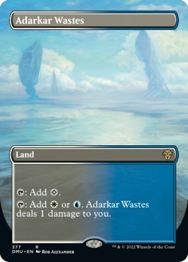 Adarkar Wastes (Borderless) (Dominaria United) Light Play