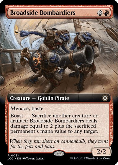 Broadside Bombardiers (Extended Art) (Commander: The Lost Caverns of Ixalan) Light Play