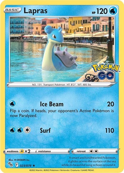 Lapras (Pokemon GO) Light Play Reverse Holofoil