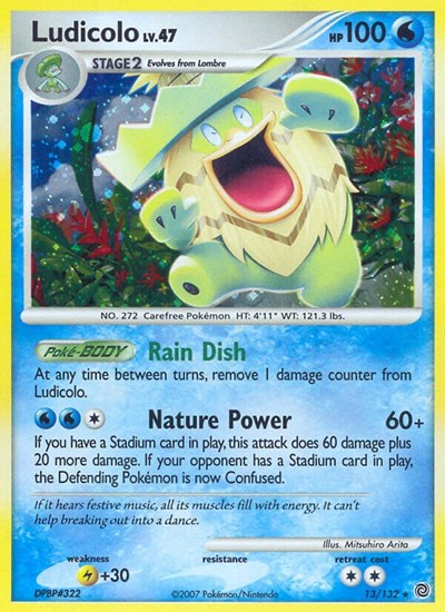 Ludicolo (Secret Wonders) Light Play Holofoil