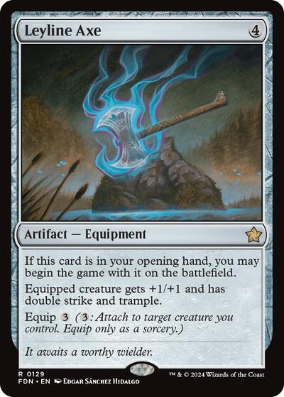 Leyline Axe (Foundations) Light Play Foil