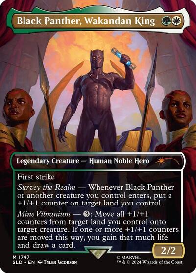 Black Panther, Wakandan King (Rainbow Foil) (Secret Lair) Near Mint Foil